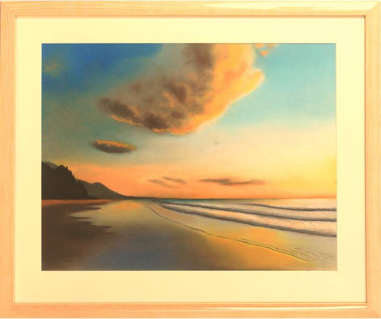 Original Fine Art Beach Painting by Yannis Lamprakis