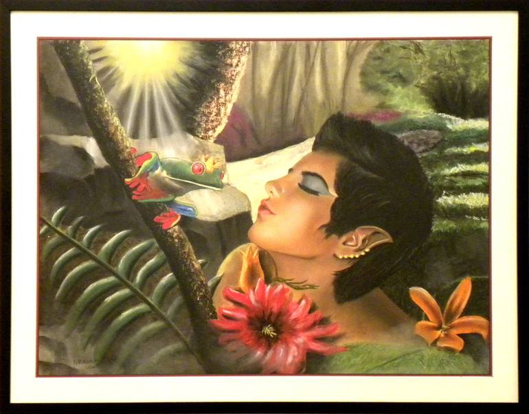 Original Art Deco Fantasy Painting by Yannis Lamprakis