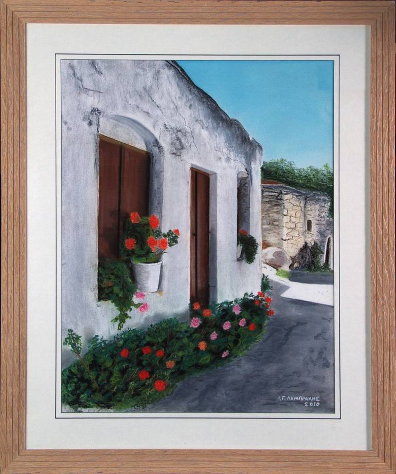 Original Art Deco Home Painting by Yannis Lamprakis