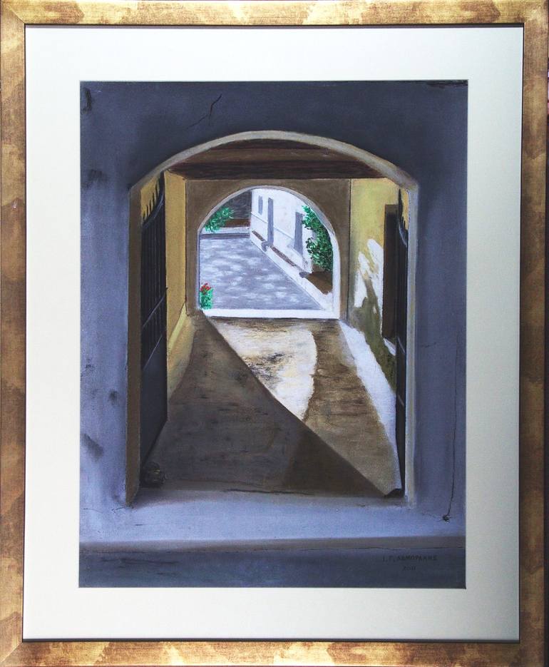 Original Folk Rural Life Painting by Yannis Lamprakis