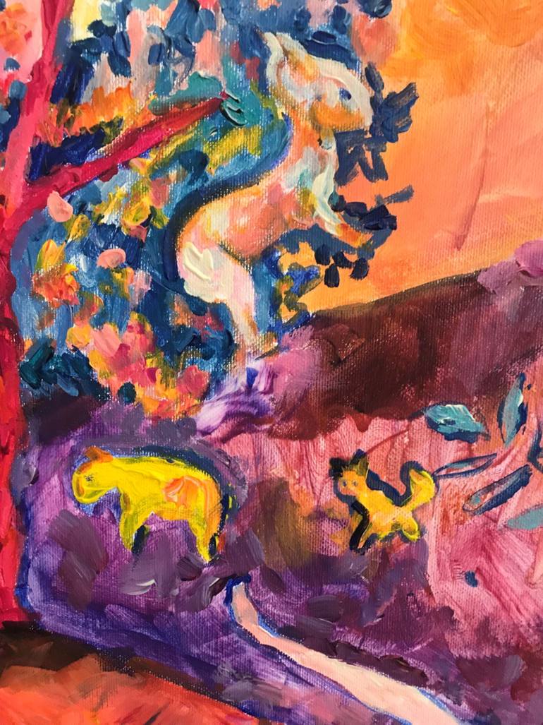 Original Color Field Painting Fantasy Painting by Tetiana Pchelnykova