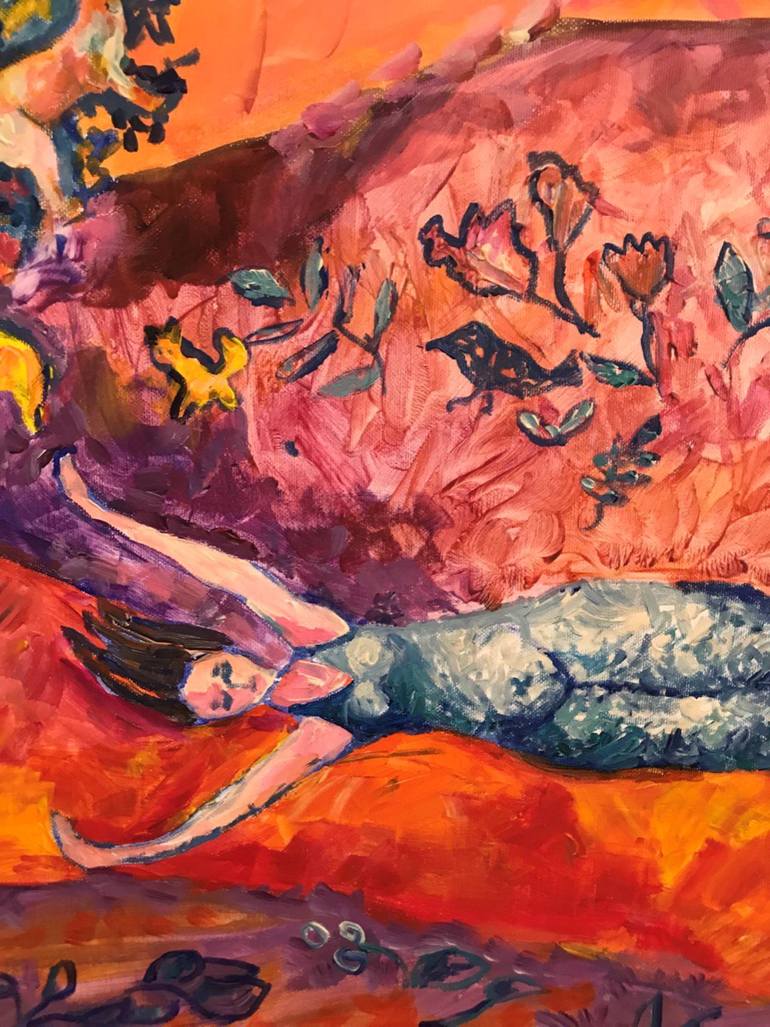 Original Color Field Painting Fantasy Painting by Tetiana Pchelnykova