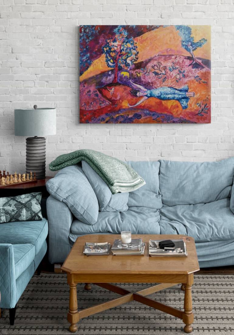 Original Color Field Painting Fantasy Painting by Tetiana Pchelnykova