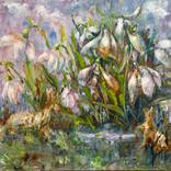 The First Breath: Giant Snowdrops by Tetiana Pchelnykova