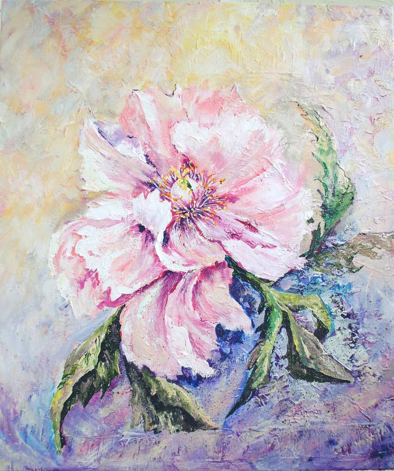 Peony portrait. Project - Portraits of flowers. Painting by Tatyana ...