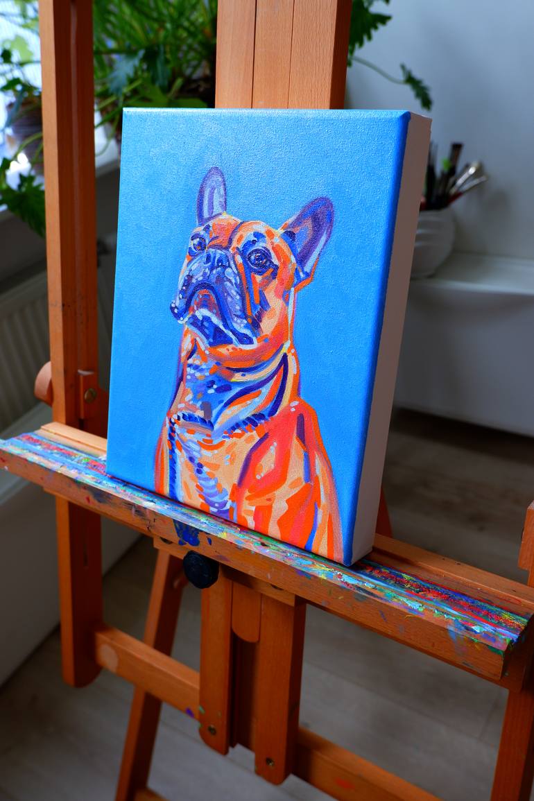 Original Contemporary Dogs Painting by Van Lanigh