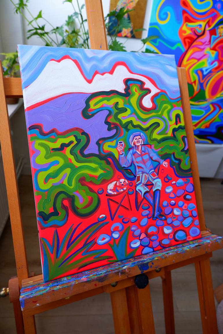 Original Fauvism Travel Painting by Van Lanigh