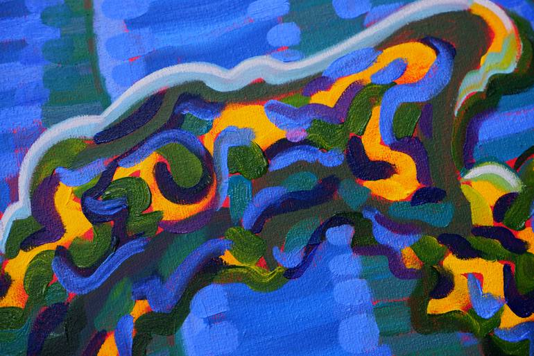 Original Fauvism Travel Painting by Van Lanigh