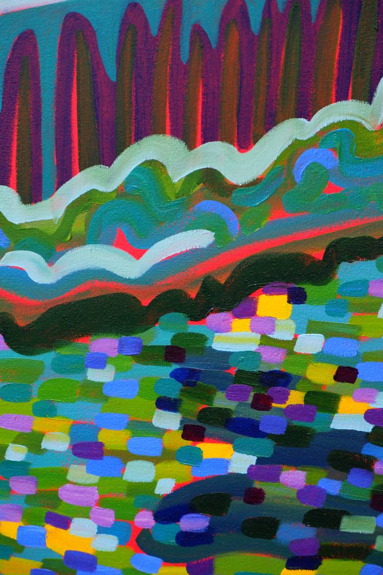 Original Fauvism Travel Painting by Van Lanigh