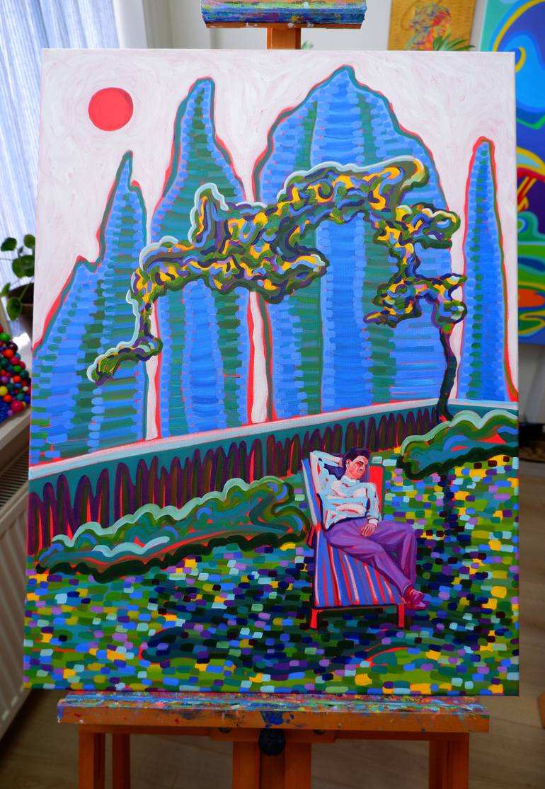 Original Fauvism Travel Painting by Van Lanigh