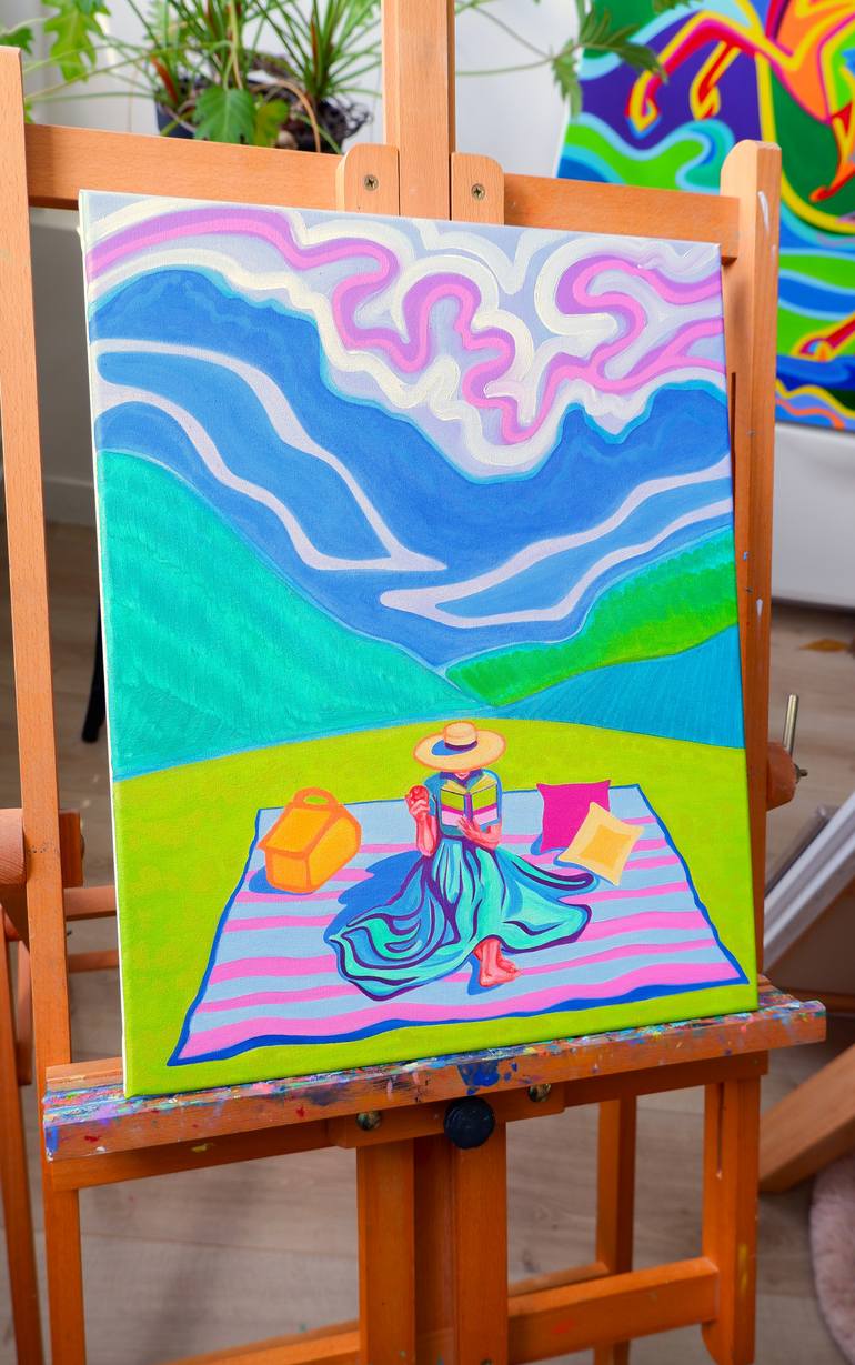 Original Fauvism Landscape Painting by Van Lanigh