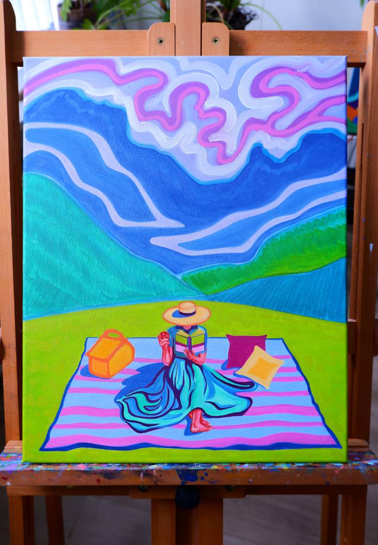Original Fauvism Landscape Painting by Van Lanigh