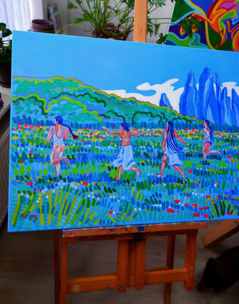Original Fauvism Landscape Painting by Van Lanigh