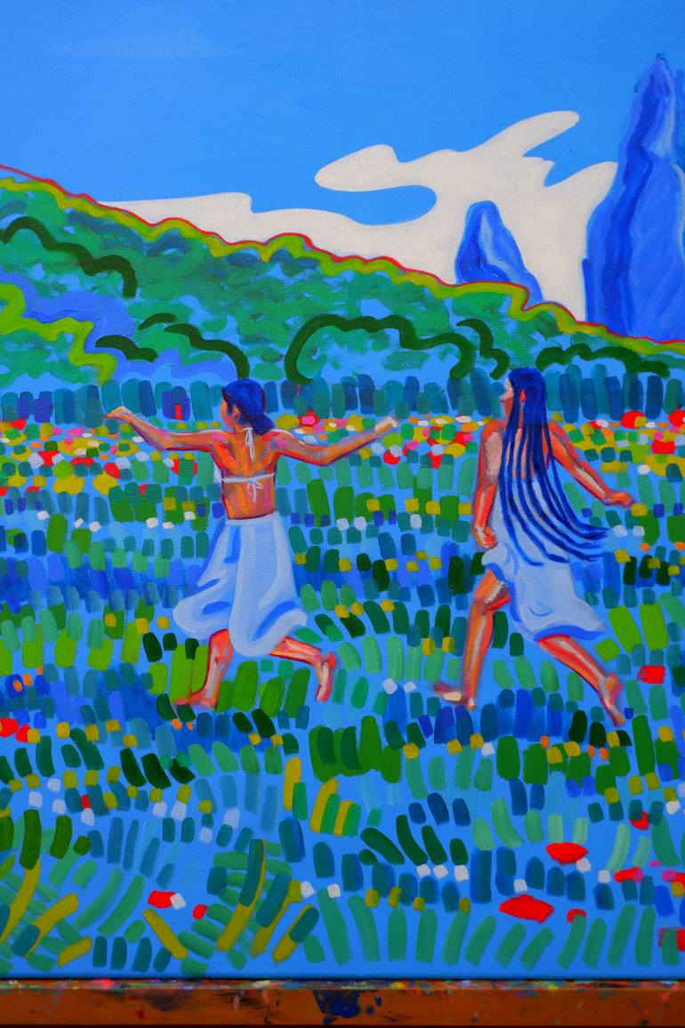 Original Fauvism Landscape Painting by Van Lanigh