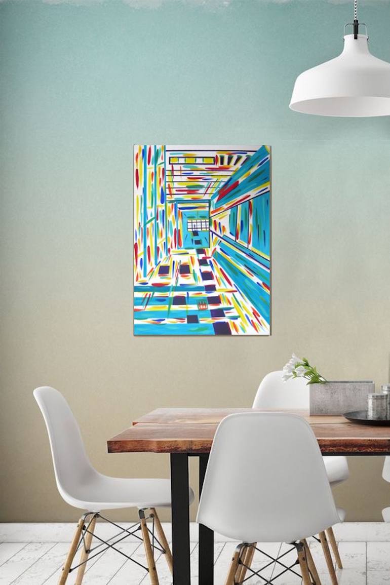 Original Abstract Expressionism Abstract Painting by Van Lanigh