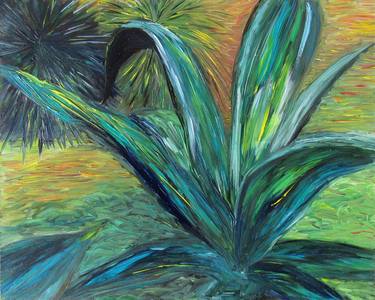 Original Impressionism Botanic Paintings by Van Lanigh