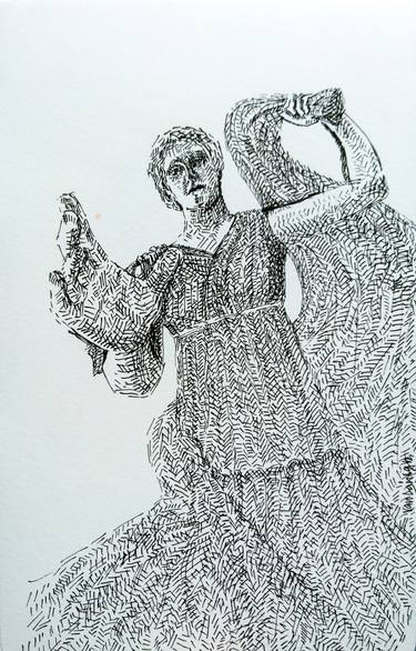 Original Expressionism Classical mythology Drawings by Van Lanigh