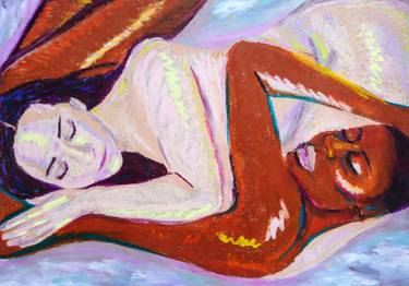 Original Figurative Love Paintings by Van Lanigh