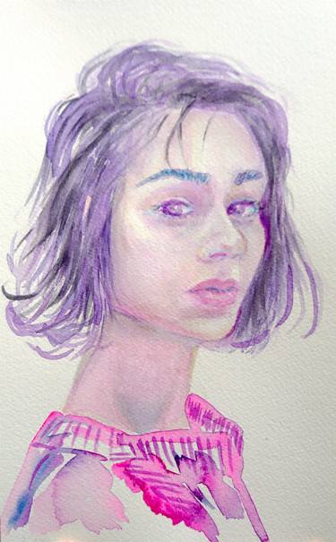 Original Figurative Portrait Paintings by Van Lanigh