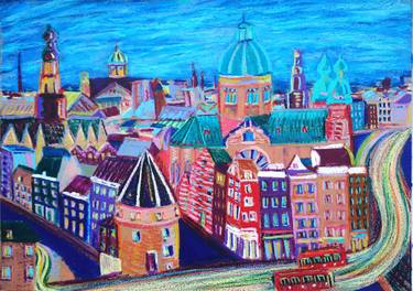 Print of Expressionism Cities Paintings by Van Lanigh