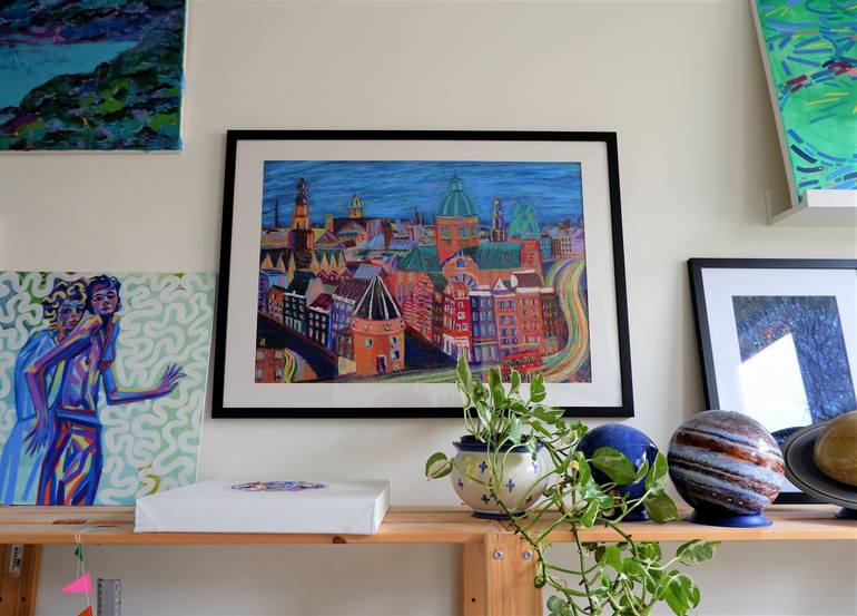 Original Cities Painting by Van Lanigh