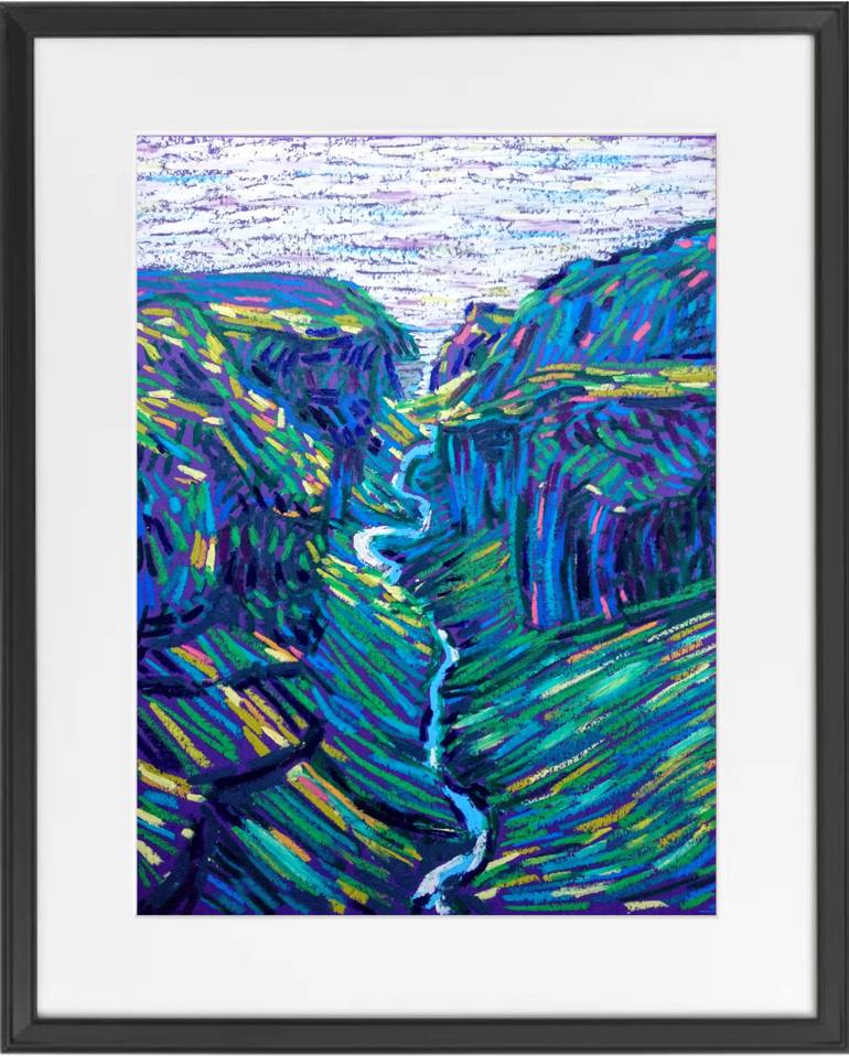 Original Impressionism Landscape Painting by Van Lanigh