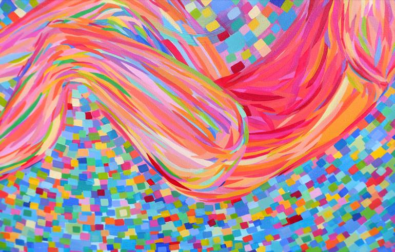 Original Figurative Love Painting by Van Lanigh