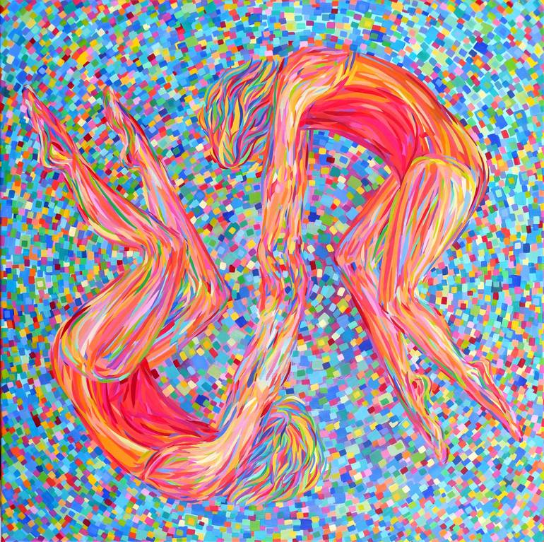 Original Figurative Love Painting by Van Lanigh