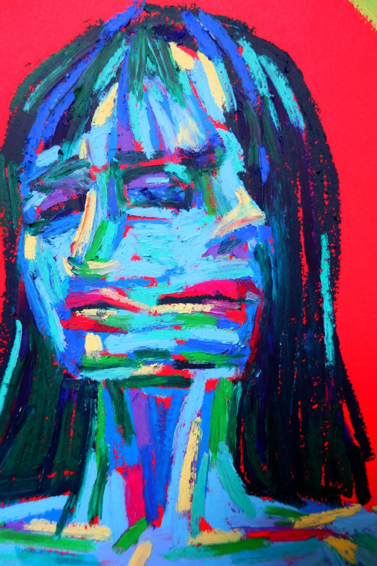 Original Expressionism Religion Painting by Van Lanigh