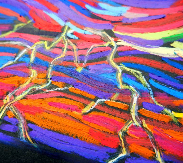 Original Abstract Landscape Painting by Van Lanigh