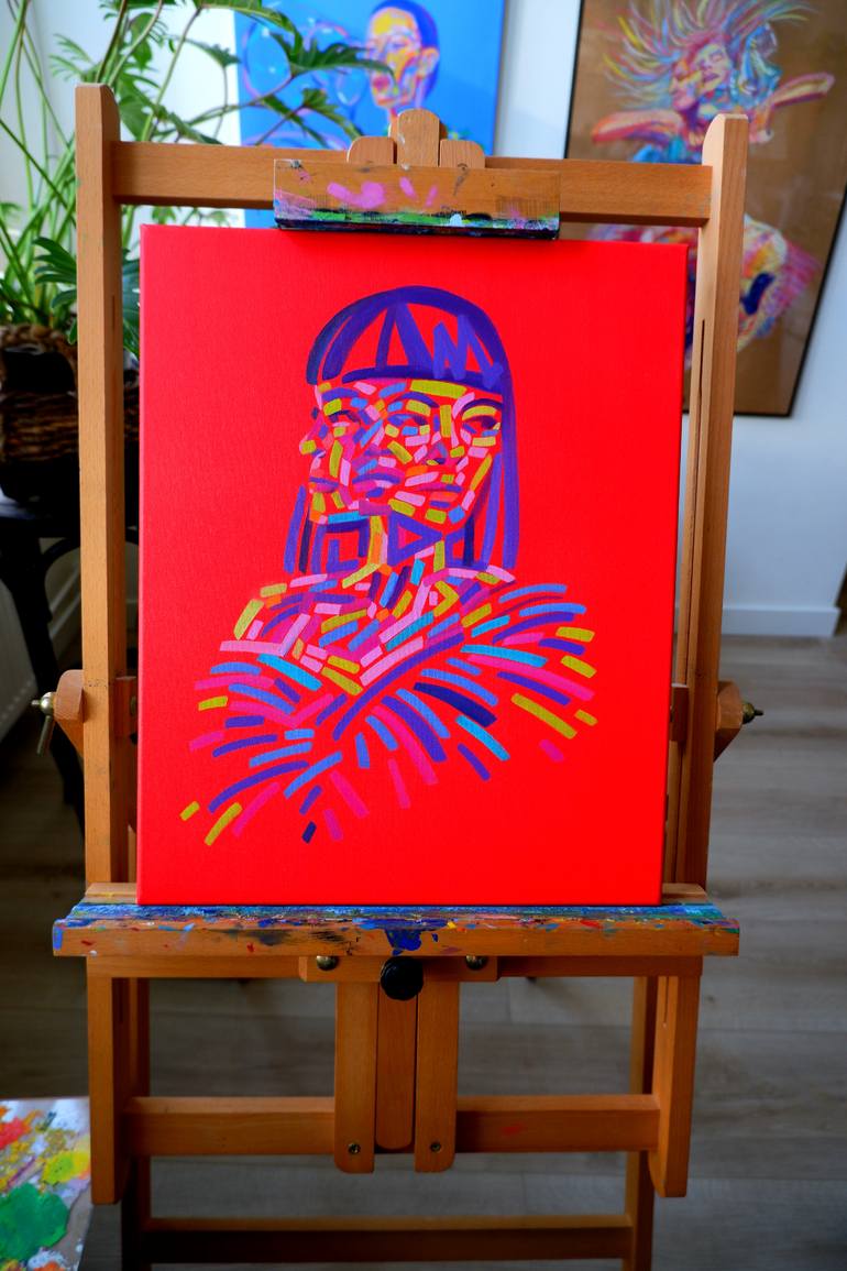 Original Figurative Abstract Painting by Van Lanigh