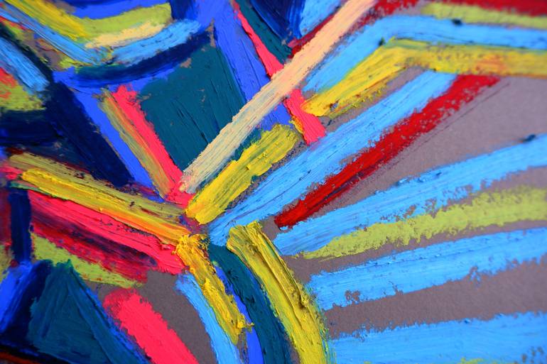 Original Impressionism Abstract Painting by Van Lanigh