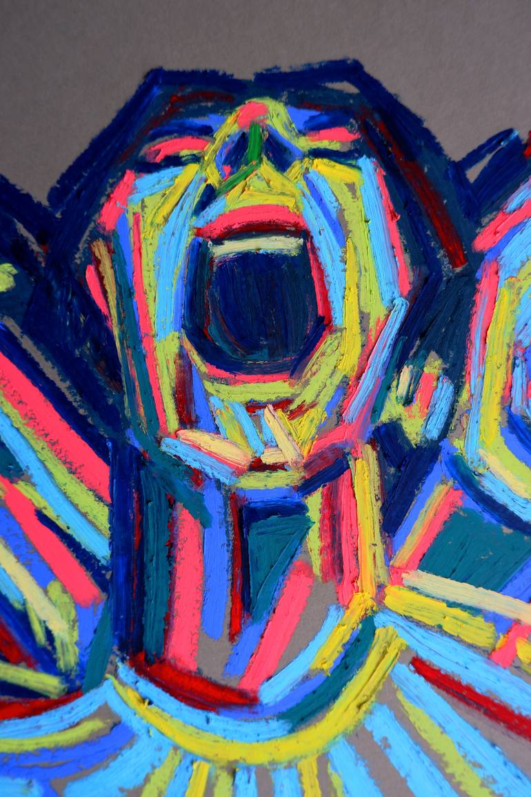 Original Impressionism Abstract Painting by Van Lanigh