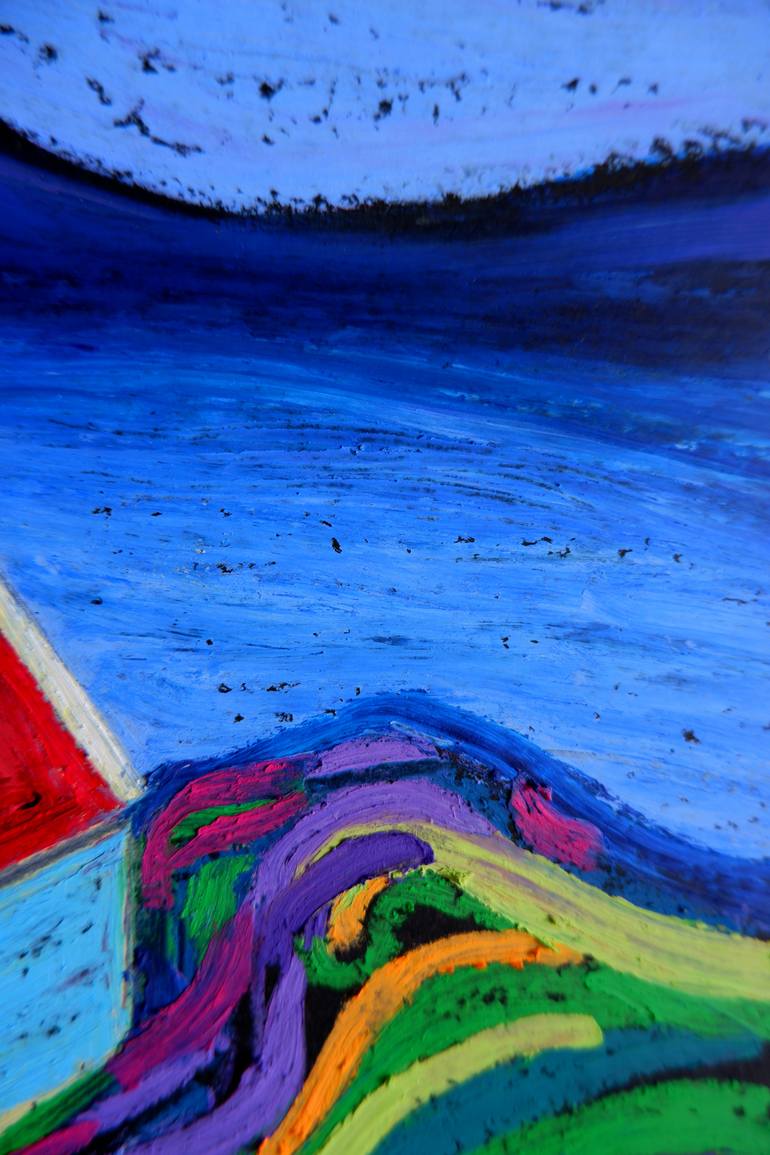 Original Impressionism Seascape Painting by Van Lanigh