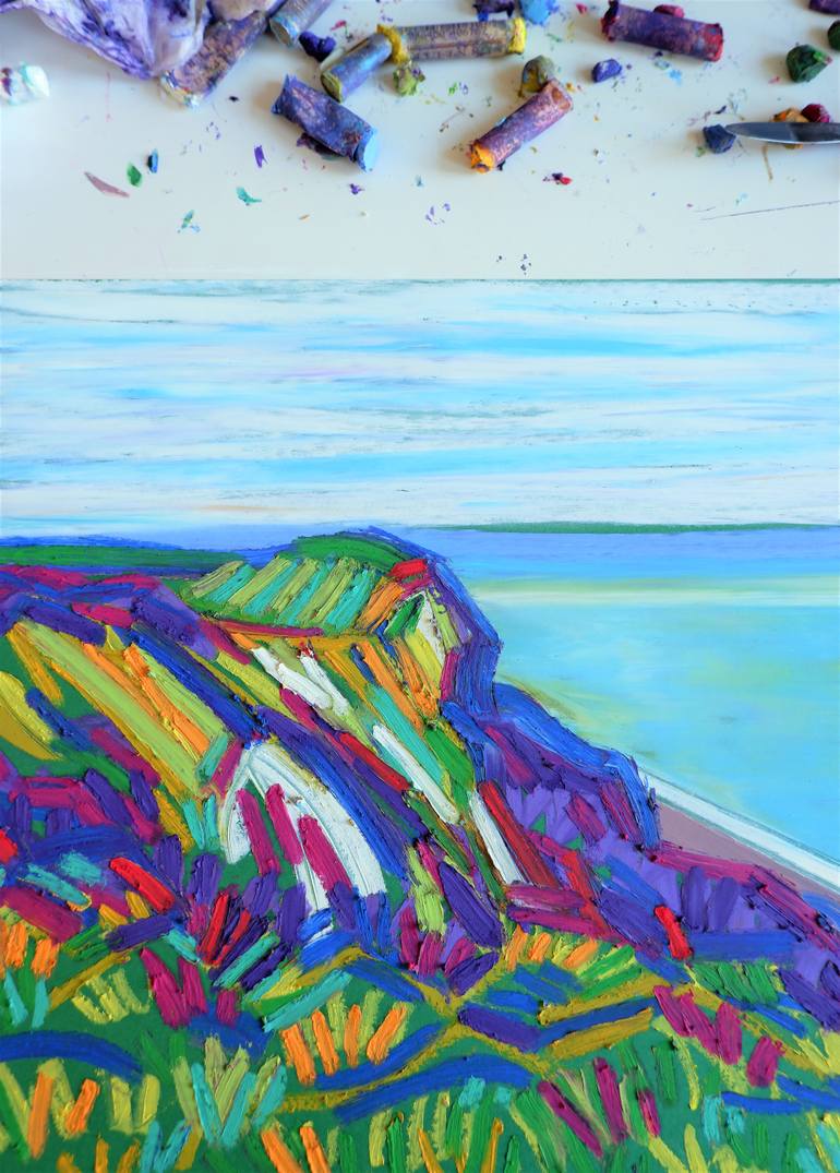 Original Impressionism Landscape Painting by Van Lanigh