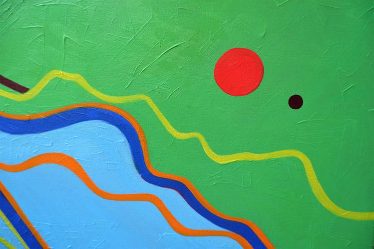 Original Abstract Landscape Painting by Van Lanigh