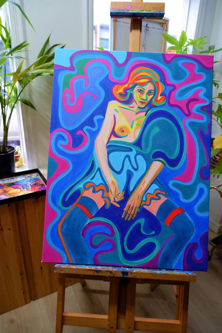 Original Women Painting by Van Lanigh