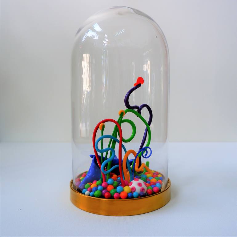 Original Abstract Landscape Sculpture by Van Lanigh