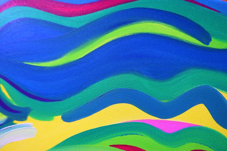 Original Abstract People Painting by Van Lanigh