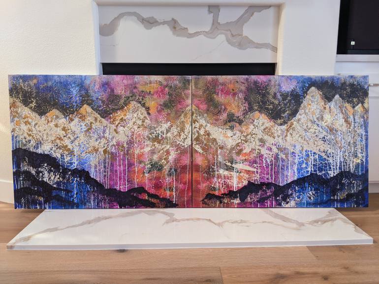 Original Abstract Expressionism Abstract Painting by Katy Tackes