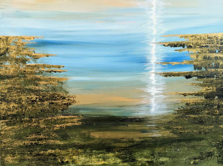 Original Abstract Expressionism Abstract Painting by Katy Tackes