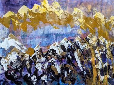 Original Abstract Expressionism Landscape Paintings by Katy Tackes