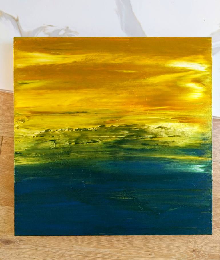 Original Abstract Expressionism Abstract Painting by Katy Tackes