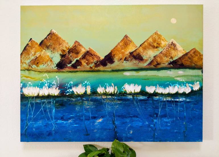 Original Abstract Expressionism Landscape Painting by Katy Tackes