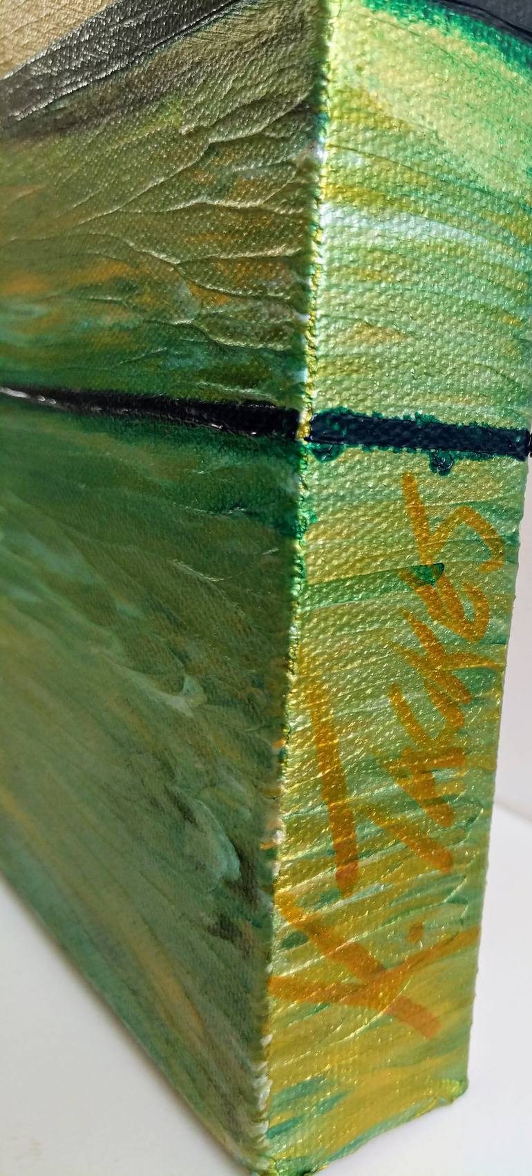 Original Abstract Expressionism Abstract Painting by Katy Tackes