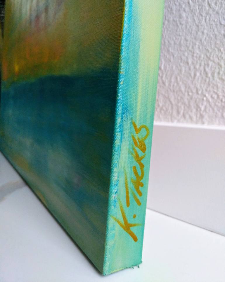 Original Abstract Expressionism Abstract Painting by Katy Tackes