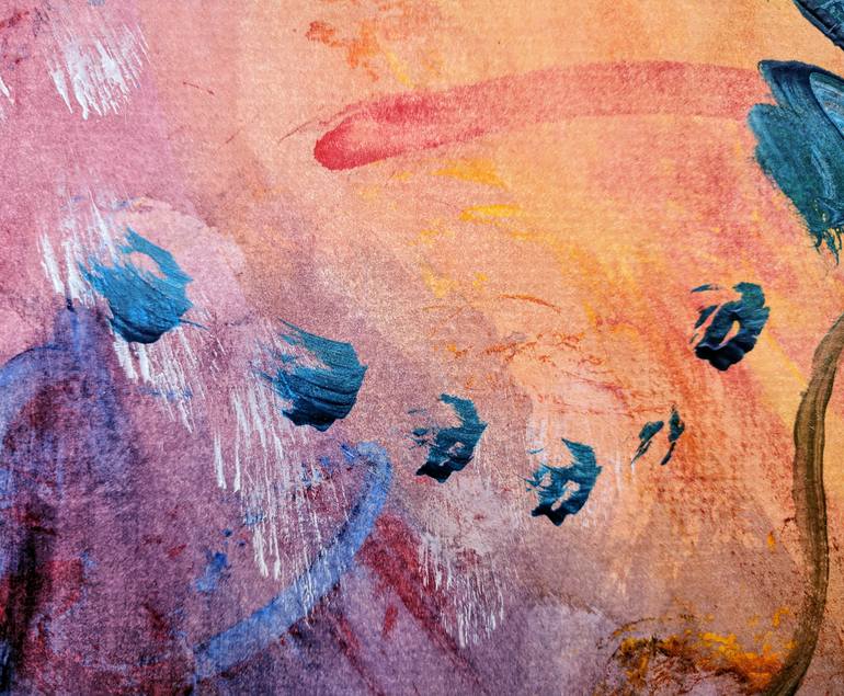 Original Abstract Expressionism Abstract Painting by Katy Tackes