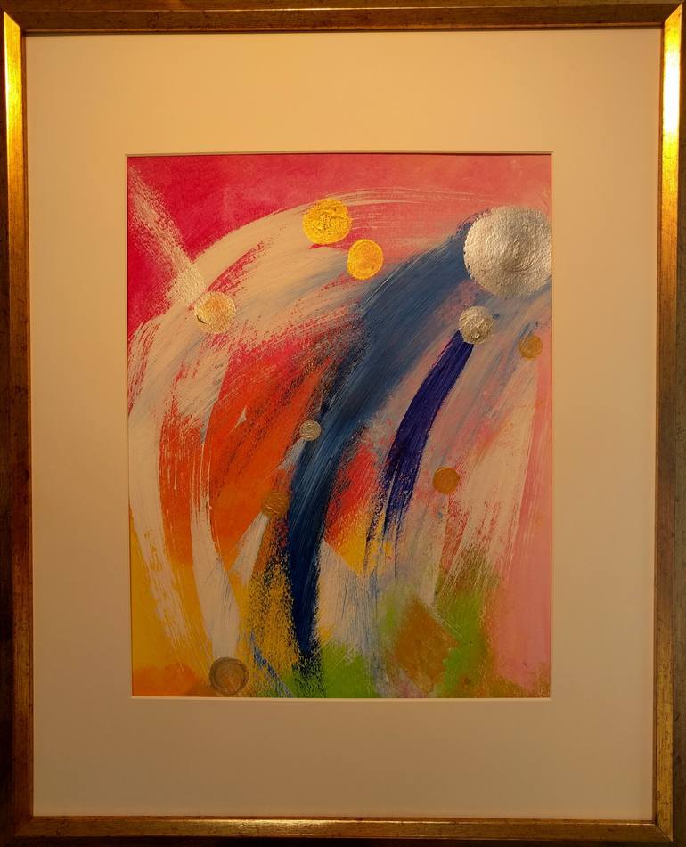 Original Abstract Expressionism Abstract Painting by Katy Tackes