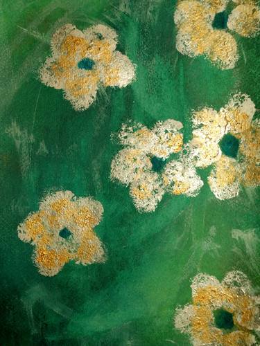 Original Abstract Floral Paintings by Katy Tackes