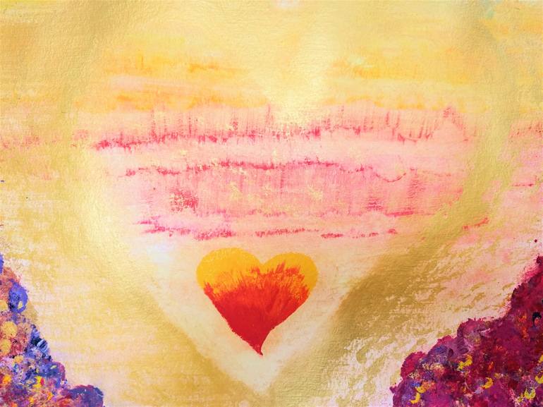 Original Abstract Love Painting by Katy Tackes